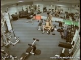 Security Cam In The Gym Filming Threesome Fuck